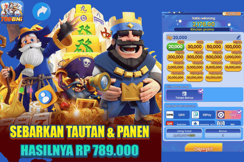 aplikasi 789bni promo - sebarkan tautan - hasilnya Rp 789.000